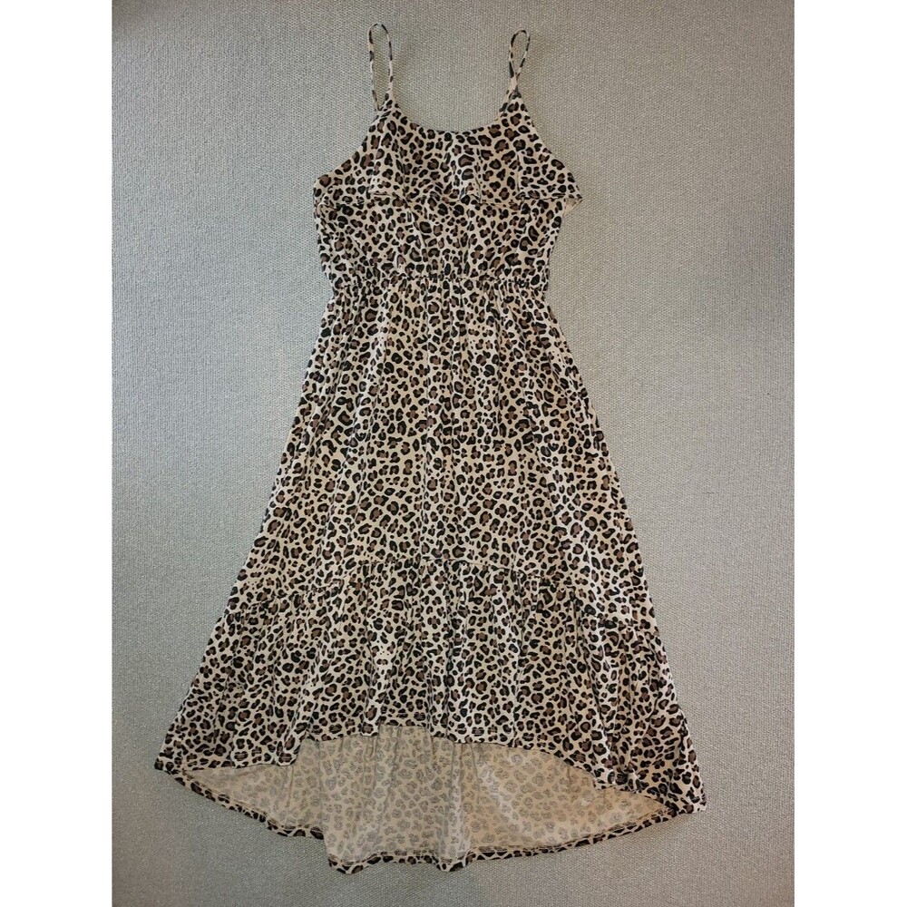 The Children's Place Size Large Leopard Animal Print Tank Top Dress